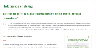 Article sur la phytothérapie en élevage laitier