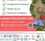 Affiche de l'événement Colloque national petits fruits rouges