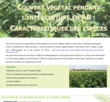 Couverture de la plaquette "couvert végétal pendant l’interculture en AB : 40 fiches espèces"