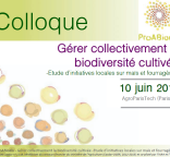 Colloque de restitution du projet ProABiodiv