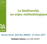 aperçu du livrable "la biodiversité, un enjeu méthodologique"