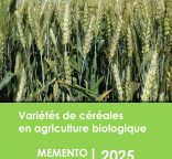 Couverture du memento variétés de céréales en AB 2025