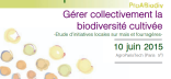 Colloque de restitution du projet ProABiodiv