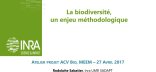 Aperçu de la couverture du livrable "la biodiversité, un enjeu méthodologique"