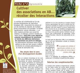 Fiches DévAB : couverture fiche 2 Agronomie