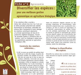 Fiches DévAB : couverture 4 Agronomie