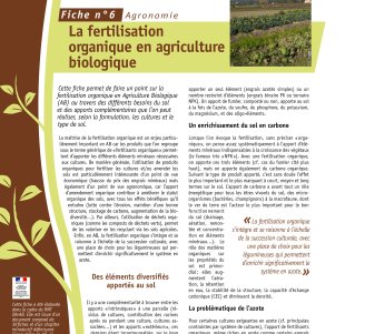 Fiches DévAB : couverture 6 Agronomie