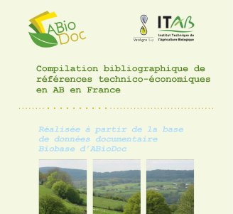 Couverture de la Compilation bibliographique de références technico-économiques en AB en France