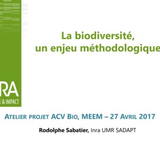 aperçu du livrable "la biodiversité, un enjeu méthodologique"