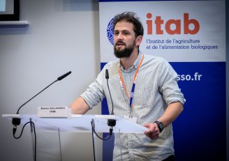 Photo de Bastien Dallaporta lors du Colloque Externalités de l'AB